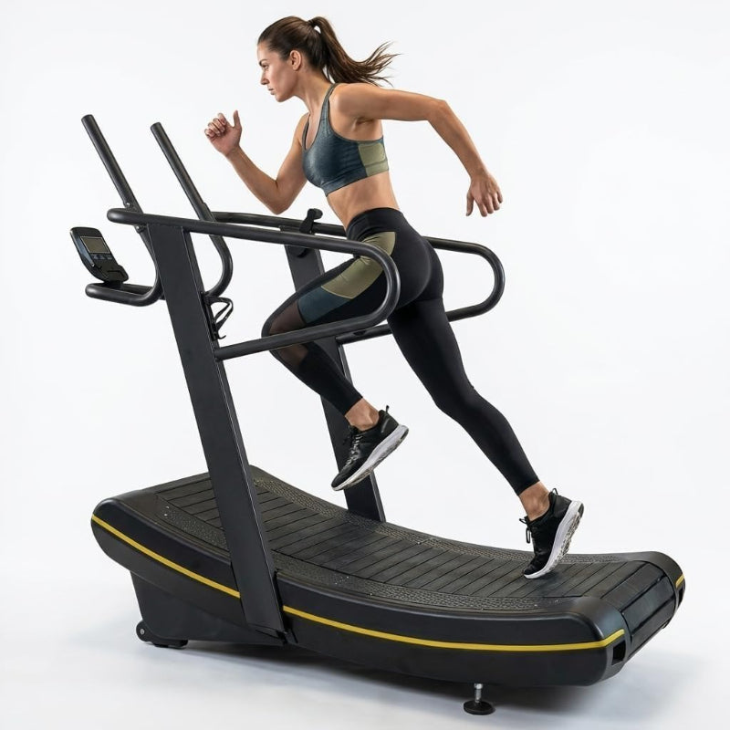 Self‑Driven Curved Cardio Treadmill