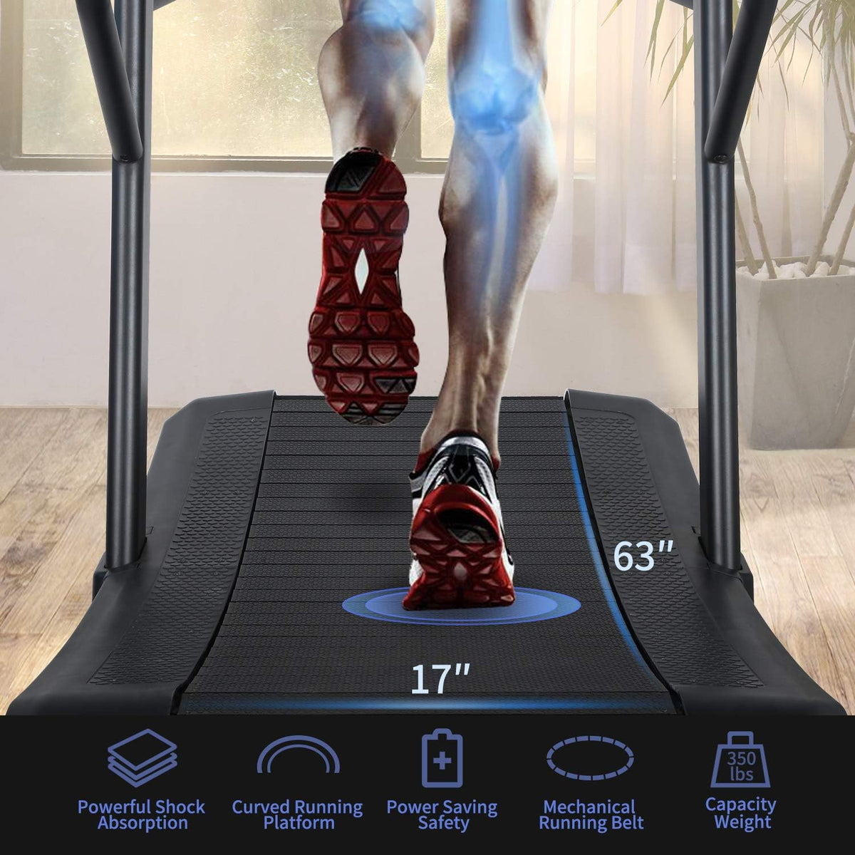 Home Commercial Curved Running Treadmill