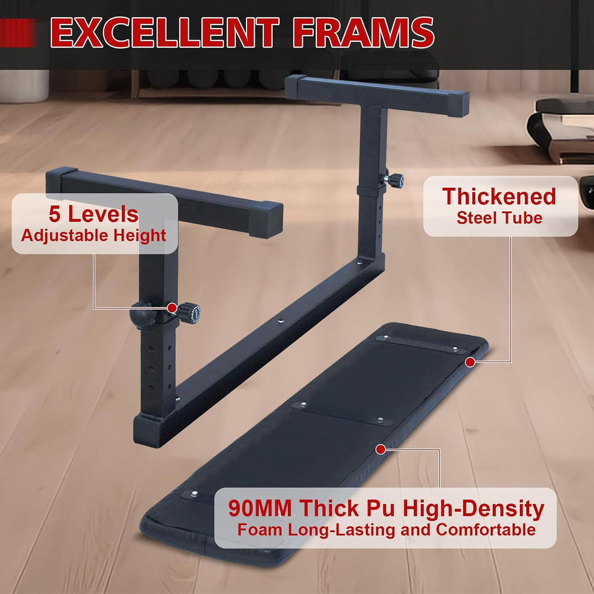 Adjustable Heavy‑Duty Home Gym Weight Bench