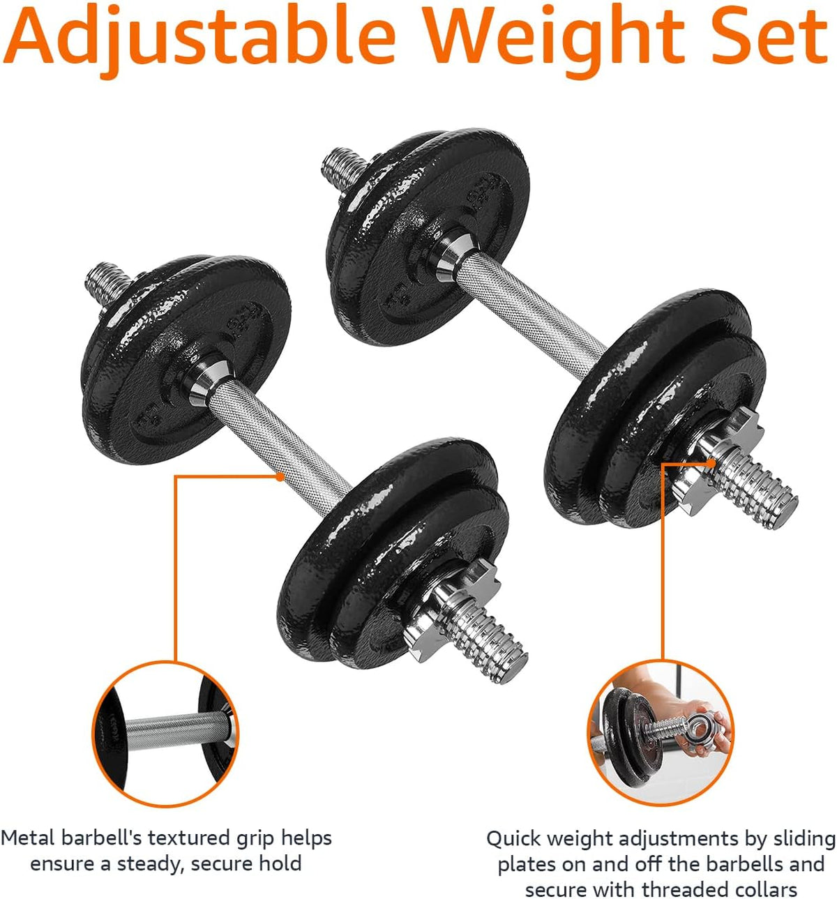 Basics Adjustable Dumbbell Set
