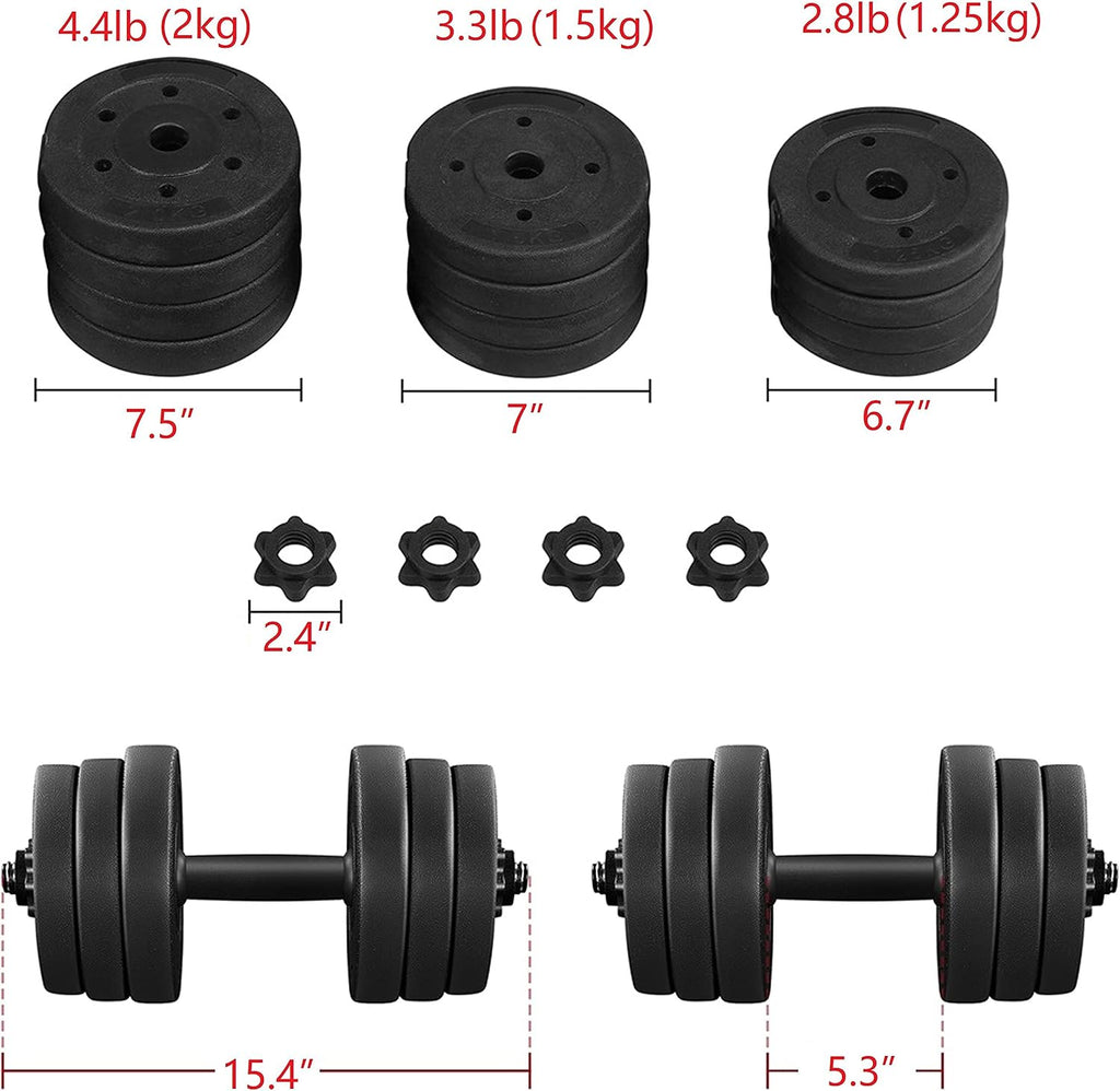 Spinlock Adjustable Free Weight Dumbbell Set