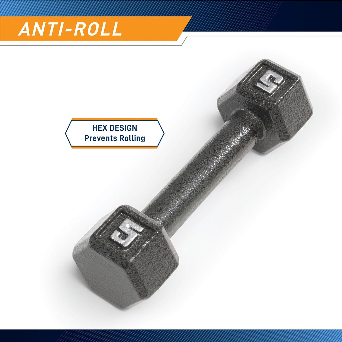 Cast Iron Hex Fitness Dumbbell Weights