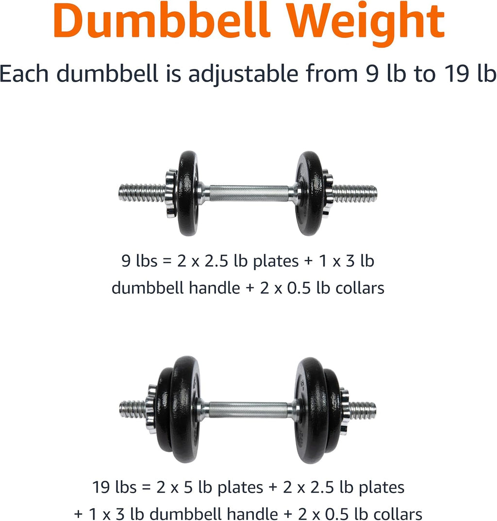 Basics Adjustable Dumbbell Set