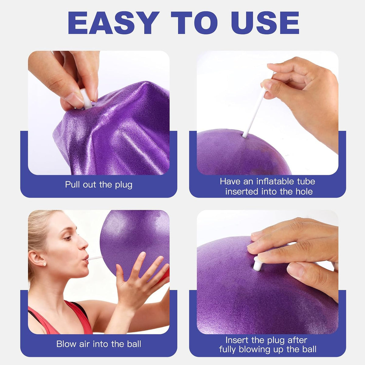 Mini Pilates Yoga Core Workout Exercise Ball