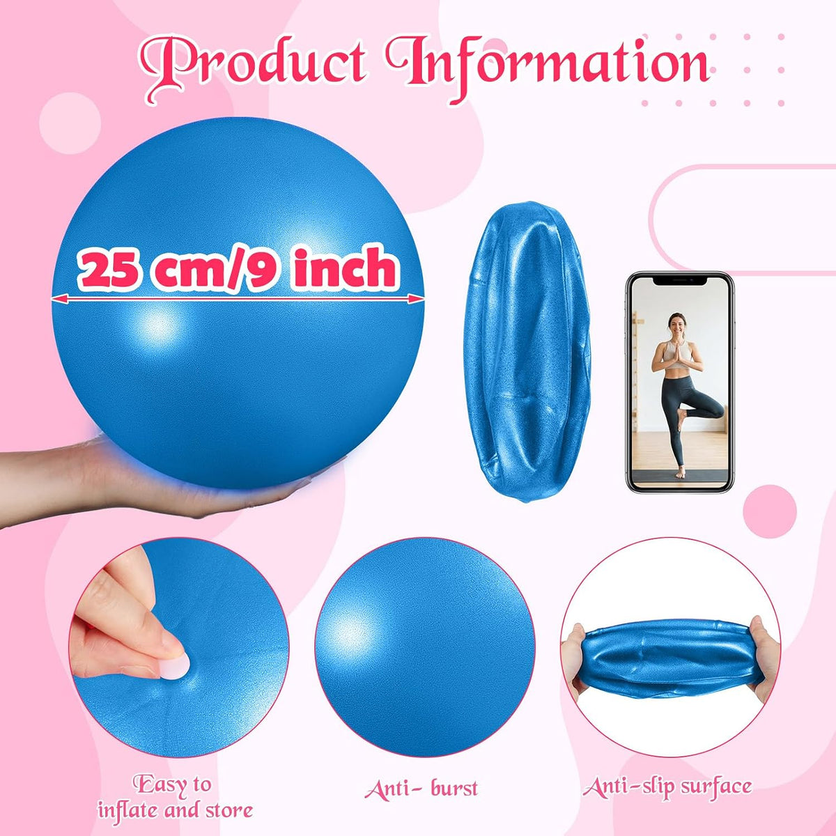 Mini Small Pilates Yoga Exercise Balls