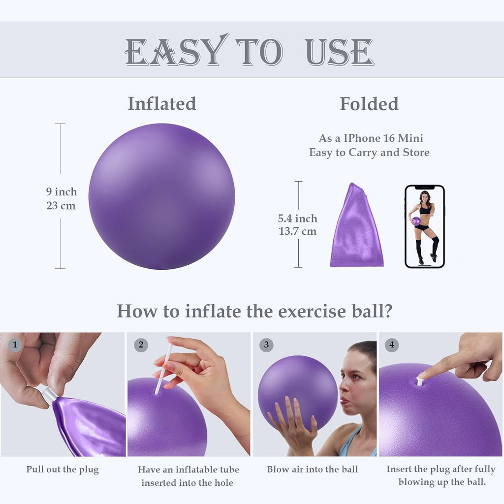 Soft Mini Pilates Yoga Workout Exercise Ball