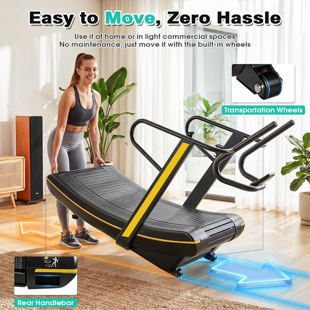 Gym Home Manual Curved Treadmill