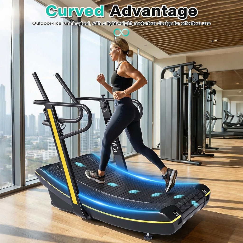 Gym Home Manual Curved Treadmill