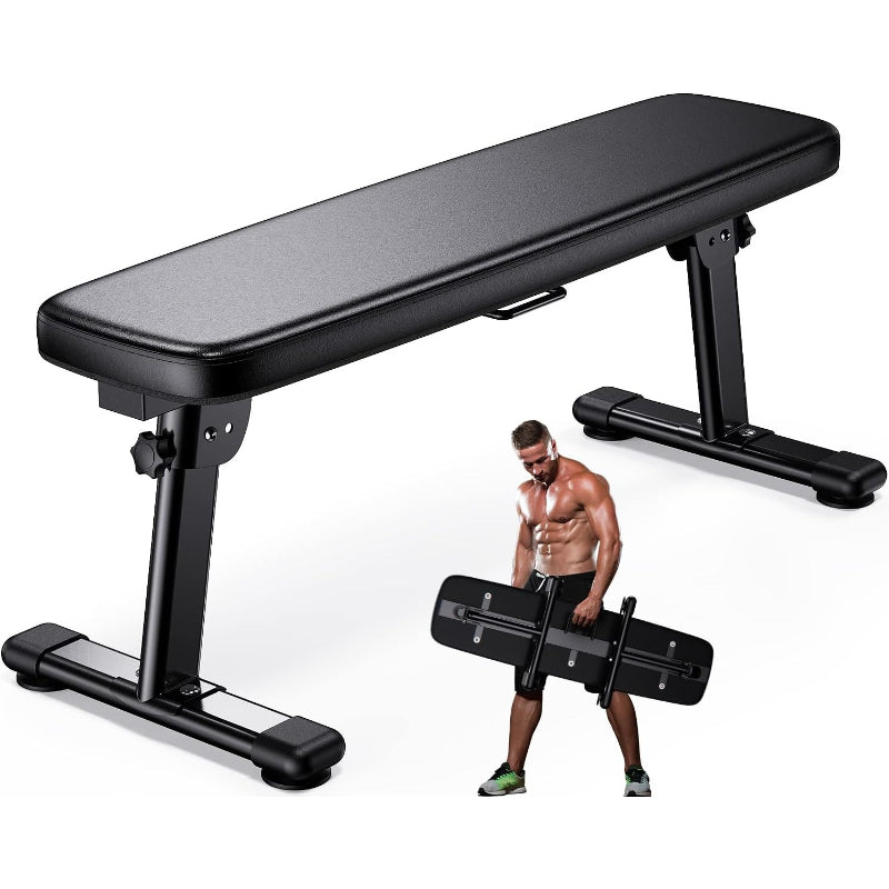 Foldable Flat Home Weight Training Bench