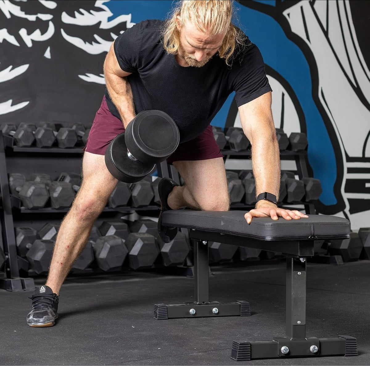 Foldable Heavy‑Duty Home Gym Weight Bench
